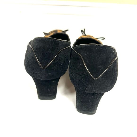 Proxy suede shoes with animal print fronts. Size 10 - Picture 5 of 10